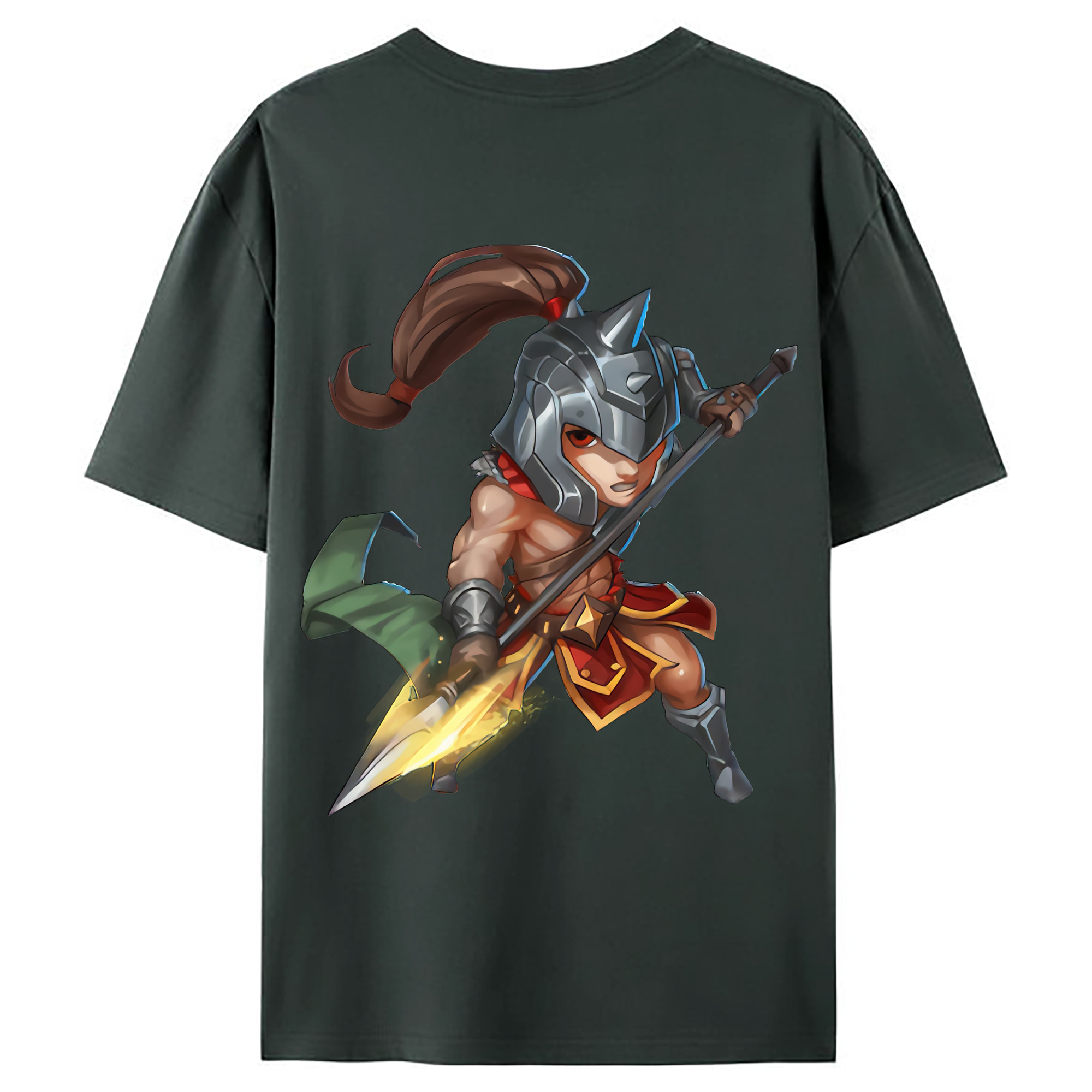 （画像用） リーグ・オブ・レジェンド League of Legends LOL 綿100％ メンズ半袖Tシャツ（バックプリント） 通気性